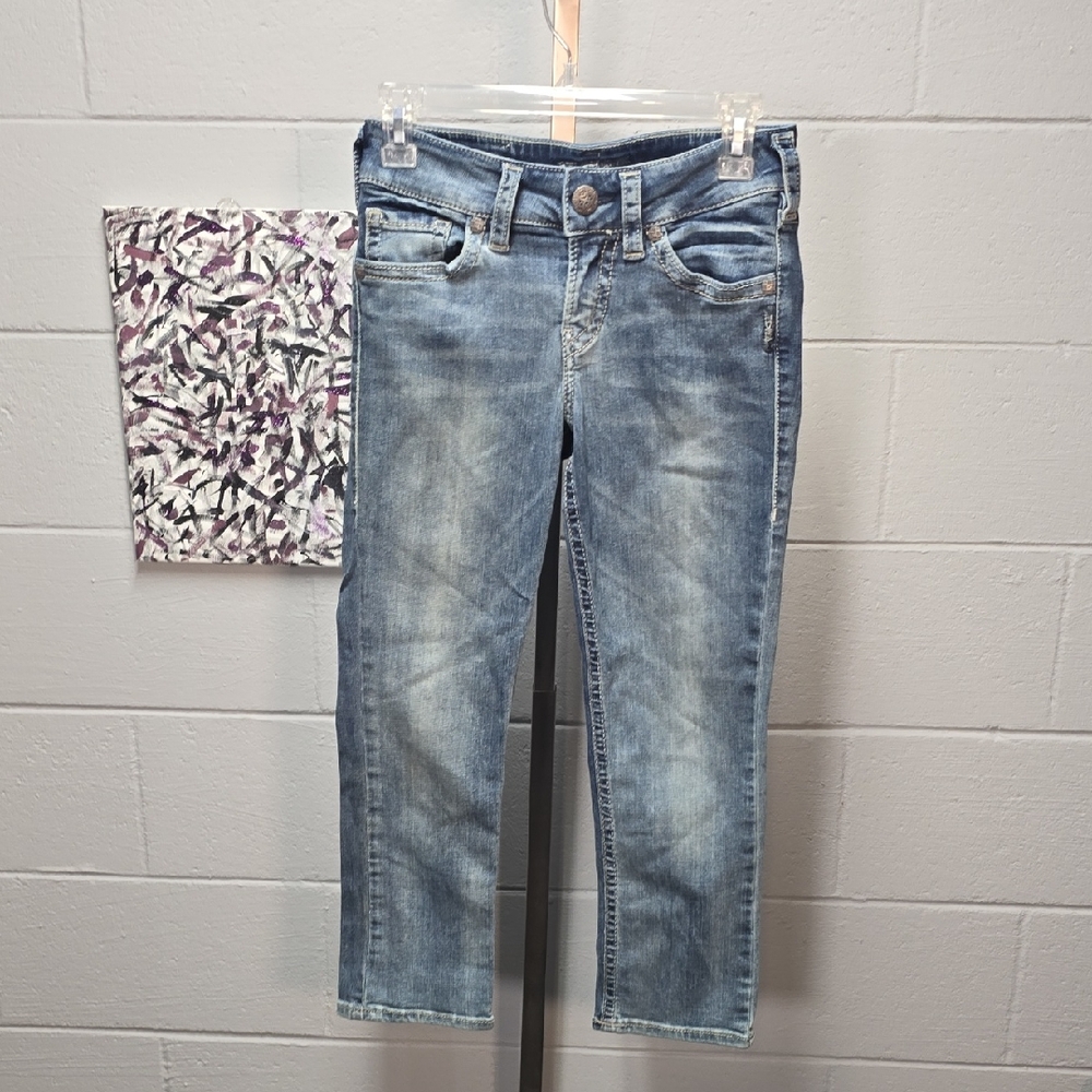 Silver Jeans Women's Light Blue Ankle Jeans